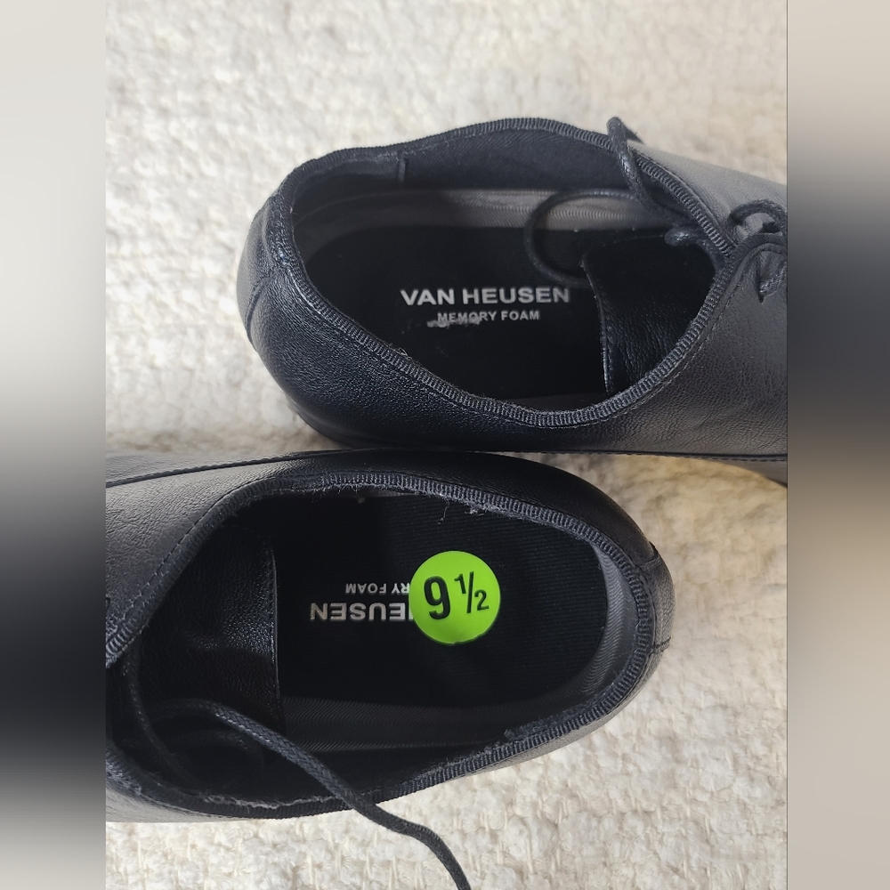 Van Heusen Riley oxford black shoe - Picture 6 of 7